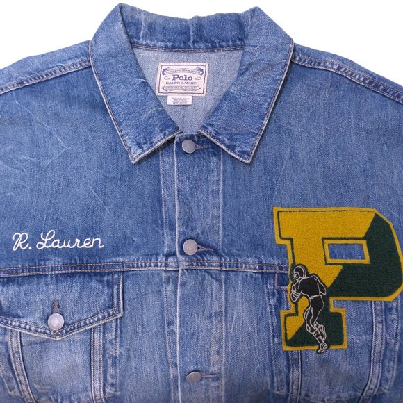 POLO RALPH LAUREN New 3XLT Denim Jean Jacket NWT TAGS XXXL BIG & TALL RL TIGERS - Picture 16 of 16